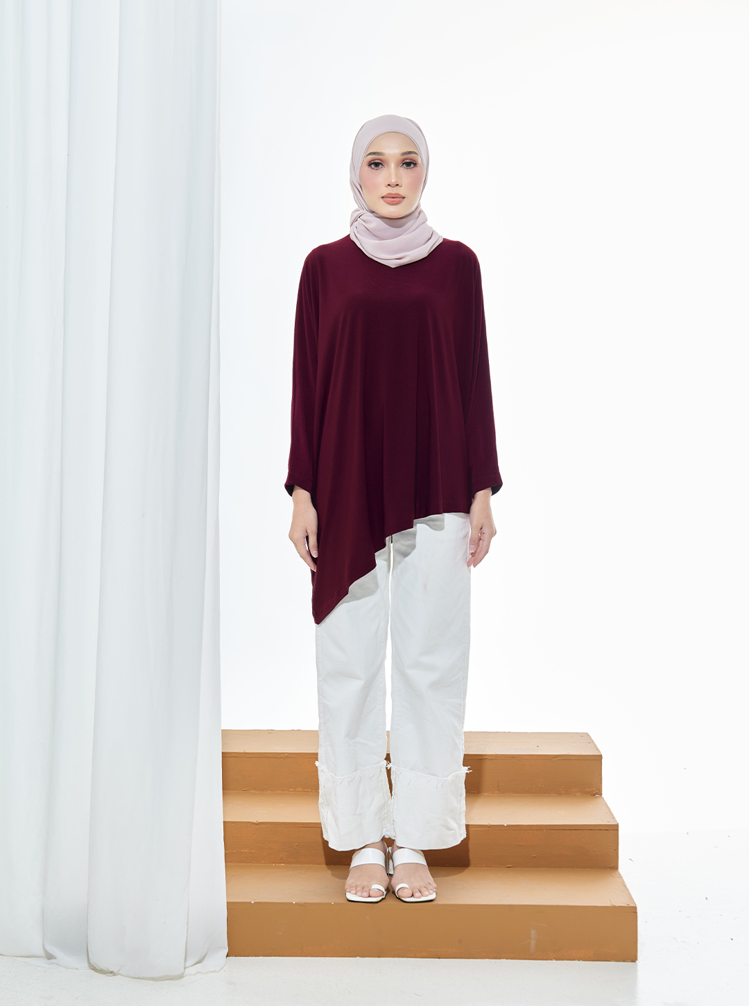Naila In Dark Maroon
