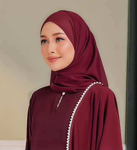 Plain Shawl In Maroon Plain Shawl In Maroon