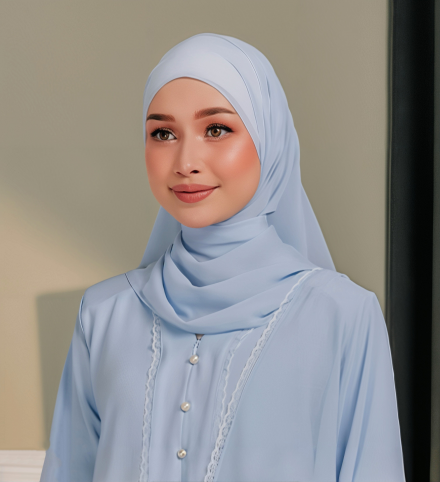 Plain Shawl In Blue Plain Shawl In Blue