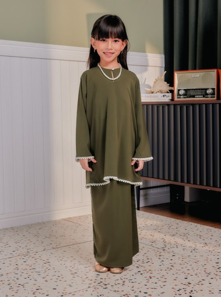 Dara Kids In Olive Green Dara Kids In Olive Green