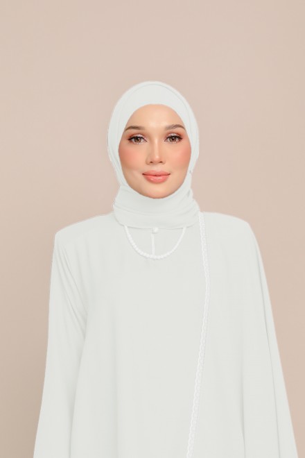 Dinda Plain Shawl in White