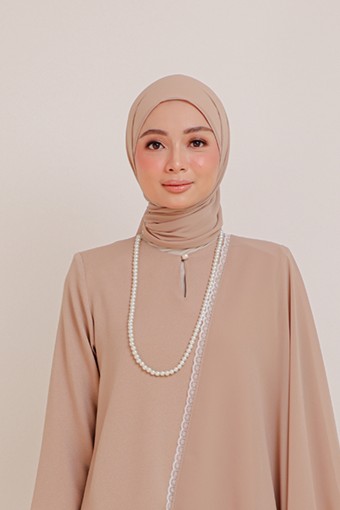 Dinda plain shawl in skin