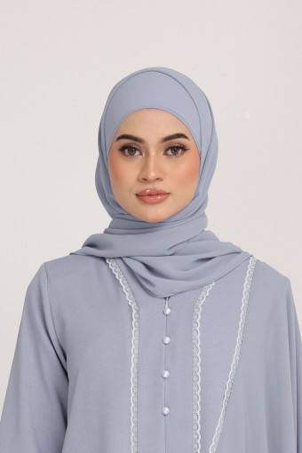Dinda Plain Shawl in Dusty Blue