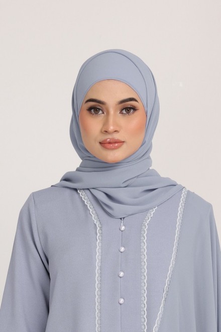 Dinda Plain Shawl in Dusty Blue