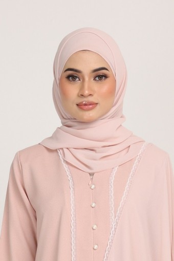 Dinda plain shawl in Powder Pink