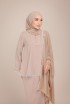 Dinda New Soft Brown With Selendang