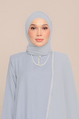 Dinda Plain Shawl in Soft Blue