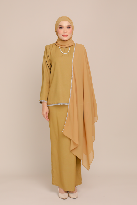 Dinda in Olive Mustard