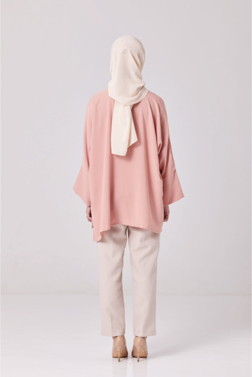 Melly Top in Coral Pink