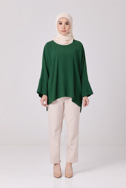 Melly Top in Dark Green