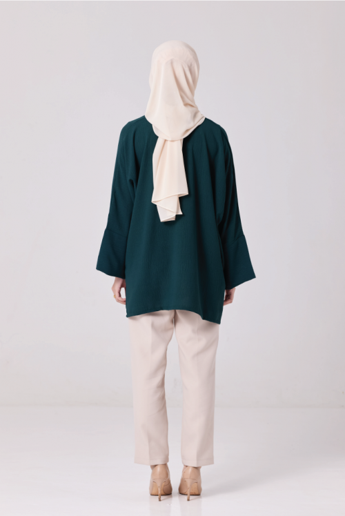 Melly Top in Emerald Green