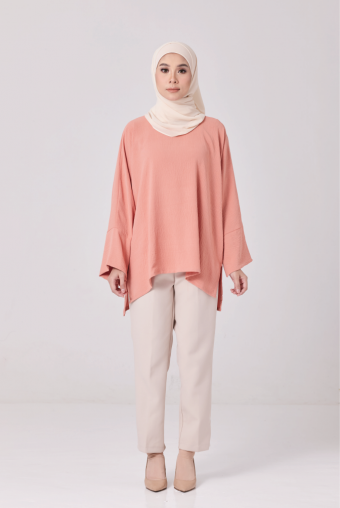 Melly Top in Salmon Pink