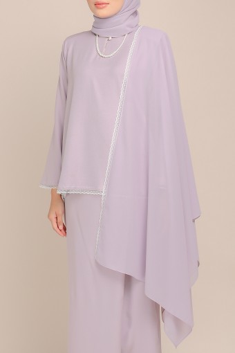 Dinda Lace Shawl in Lilac