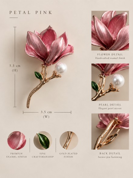Brooch Posy In Petal Pink Brooch Posy In Petal Pink