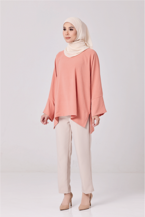 Melly Top in Salmon Pink